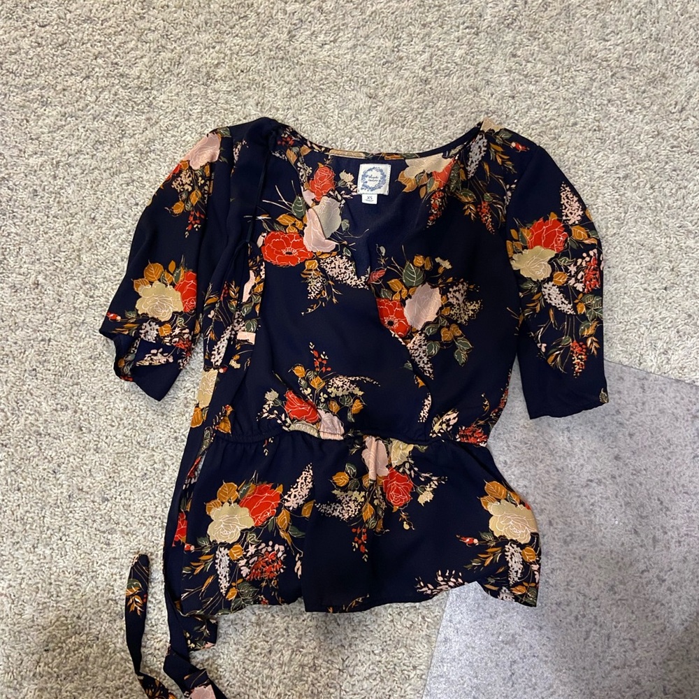 Blue rain top Size XS